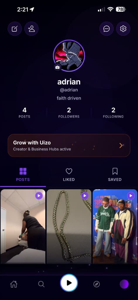 Creator profile