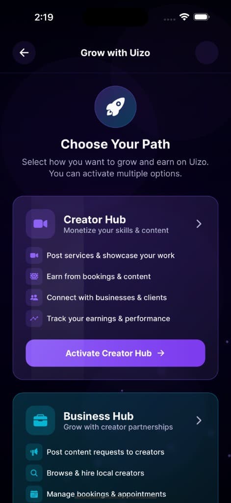Creator Hub earnings and growth paths